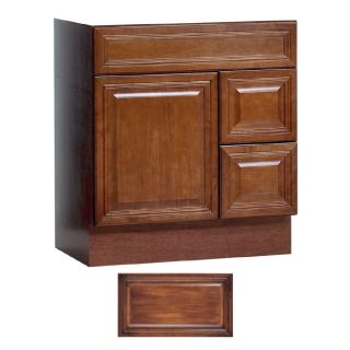 Insignia Ridgefield 30 in x 21 in Antique Cognac Traditional Bathroom Vanity