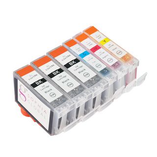 Sophia Global Compatible Ink Cartridge Replacement For Canon Bci 3e (3 Black, 1 Cyan, 1 Magenta, 1 Yellow)