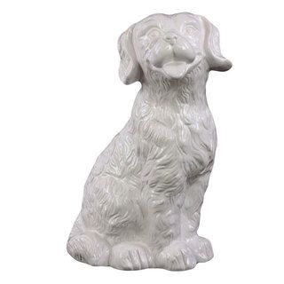 White Ceramic Dog