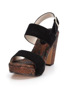 Tanya Suede Sandal by Rosegold