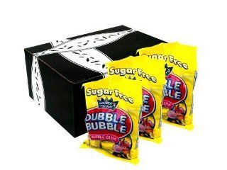 Dubble Bubble Sugar Free Gum 3.5oz Bags in a Gift Box (Pack of 3)  Chewing Gum  Grocery & Gourmet Food