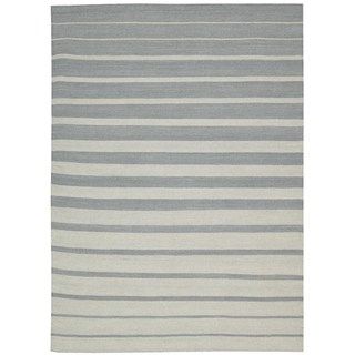 Calvin Klein Ankara Slate Gradient Stripes Area Rug (8 X 10)