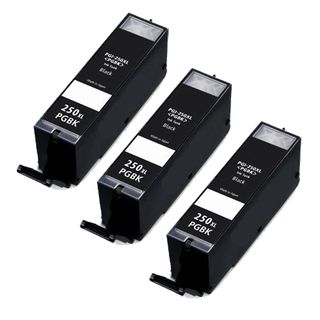 Canon Pgi 250xl (6432b001) High yield Pigment Black Ink Cartridges (pack Of 3)