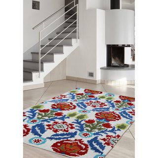 Nuloom Hand tufted Transitional Flowers Wool Multi Rug (5 X 8)