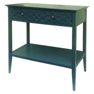 Console Table Threshold Fretwork Console Table   Teal