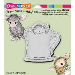 Stampendous House Mouse Cling Rubber Stamp 5.5 X4.5 Sheet   Warm Cup