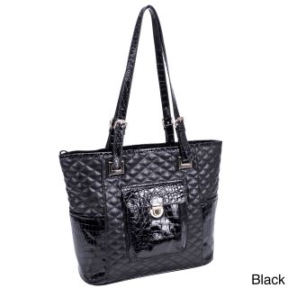 Parinda Farrah Quilted Croco Faux Leather Tote