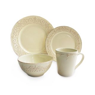 American Atelier Adriana Cream 16 piece Dinner Set