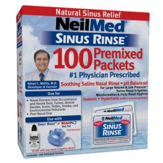 NeilMed Sinus Rinse Regular Refill Packets, 100 ea