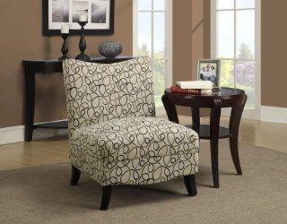 Shop Monarch Swirl Fabric Accent Chair, Tan at the  Furniture Store