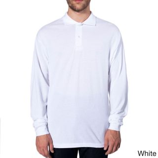 American Apparel American Apparel Mens Pique Cotton Long Sleeve Shirt White Size XS