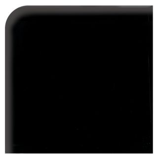 American Olean Bright Gloss Black Ceramic Corner Bullnose Trim (Common 6 in x 6 in; Actual 6 in x 6 in)