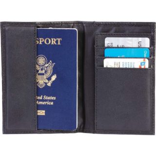 Embassy Solid Genuine Leather Passport Cover Wallet With Rfid Security