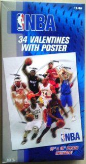 NBA Basketball Valentine Cards for Kids with Poster (BESP121271)  Greeting Cards 