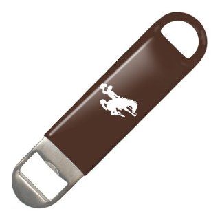 NCAA Wyoming Cowboys Vinyl Covered Long Neck Bottle Opener  Sports Fan Kitchen Products  Sports & Outdoors