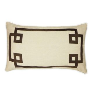 NECTARmodern Deco Frame Embroidered Throw Pillow 10070 / 10073 Color Brown