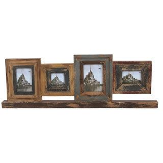 Privilege Privilege 4 opening Reclaimed Wood Photo Frame Brown Size Other