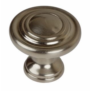 Gliderite 1.25 inch Satin Nickel 3 ring Round Cabinet Knobs (pack Of 10)