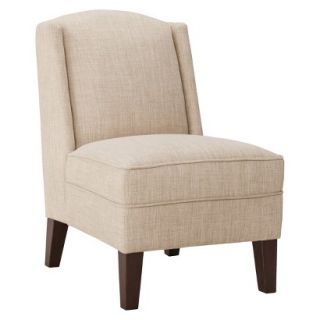 Upholstered Chair Threshold Modified Wingback Chair   Tan