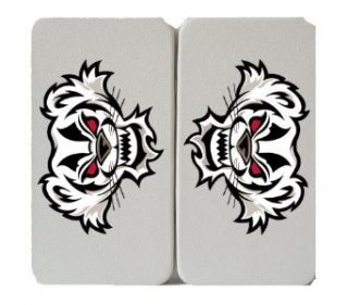 Growling Aggressive Badger Sports Team Logo   White Taiga Hinge Wallet Clutch Clothing