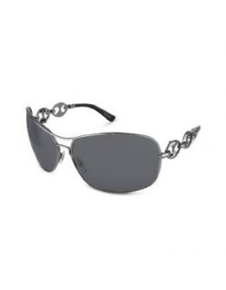 Gucci Marina Chain Temple Aviator Metal Sunglasses gunmetal/grey Clothing