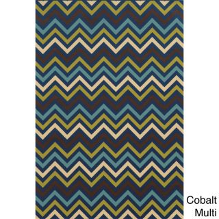 Indoor/ Outdoor Geometric Polypropylene Rug (53 X 76)