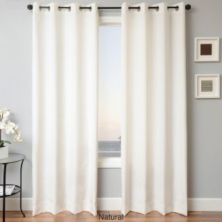 Softline Home Fashions Sunbrella Indoor/outdoor Grommet Top Curtain Panel Natural Size 52 x 84