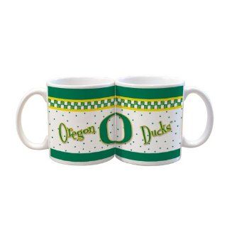 NCAA Oregon Ducks 2 Pack 11oz White Gameday Mug  Sports Fan Coffee Mugs  Sports & Outdoors