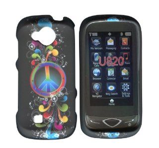Rainbow Peace Samsung Reality U820 Verizon Case Cover Hard Phone Cover Snap on Case Faceplates Cell Phones & Accessories