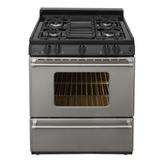 Premier Pro Freestanding 3.9 cu ft Gas Range (Stainless) (Common 30 in; Actual 30 in)