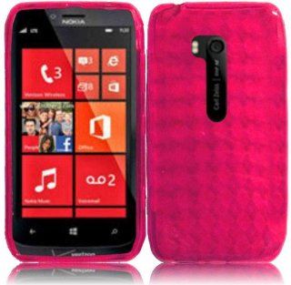 For Nokia Lumia 822 TPU Cover Case Hot Pink Accessory Cell Phones & Accessories