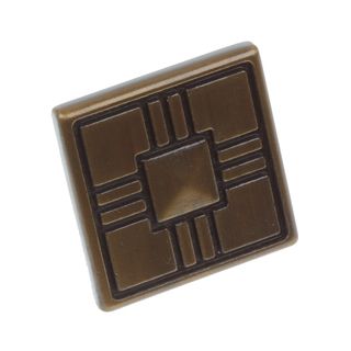Gliderite 1.25 inch Craftsman Series Antique Brass Square Cabinet Knobs (pack Of 10)