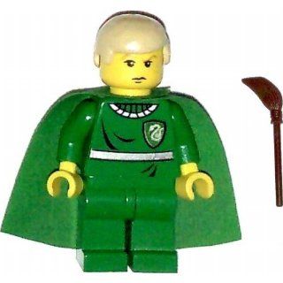 LEGO Harry Potter Minifig Draco Malfoy Green Quidditch Uniform Toys & Games