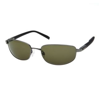 Serengeti Mens Manetti Shiny Gunmetal Polarized Sunglasses