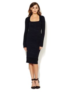 Ree Square Neck Sweater Dress by ALC