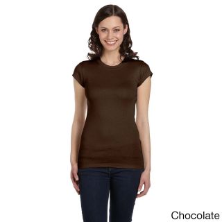 Bella Bella Womens Longer Length Crew Neck T shirt Brown Size XXL (18)