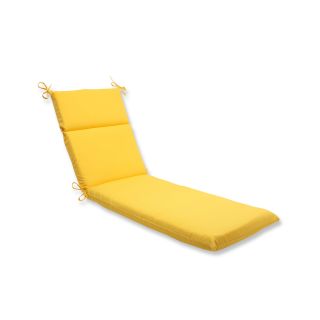 Pillow Perfect Outdoor Yellow Chaise Lounge Cushion
