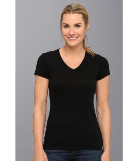 Smartwool S/S V Neck Tee Womens T Shirt (Black)