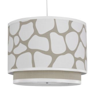 Oilo Cobblestone Double Cylinder Light in Taupe COBDC T / SOLDC T Shade Patte