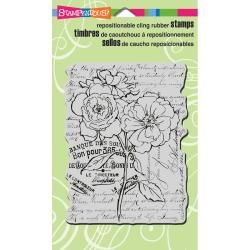 Stampendous Cling Rubber Stamp 4 X6 Sheet   Wild Rose