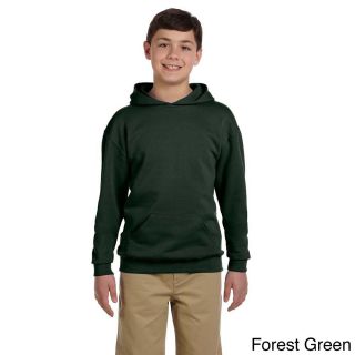 Jerzees Youth 50/50 Nublend Fleece Pullover Hoodie Green Size L (14 16)