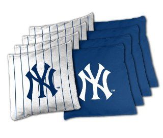 MLB New York Yankees X Large Bean Bag Toss Corn Hole Game  Sports Fan Bean Bag Chairs  Sports & Outdoors