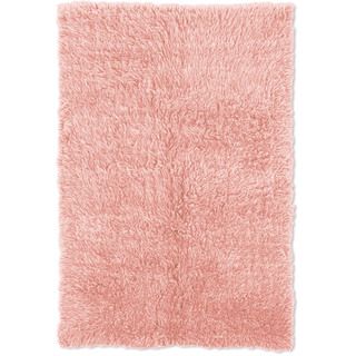 Flokati Heavy Pastel Pink Rug (5 X 8)
