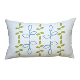 Balanced Design Hand Printed Branch Pillow LBRA Color Blue / Yellow