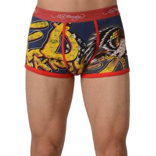 Ed Hardy Mens Eagle Has Landed Red Trunk Underwear