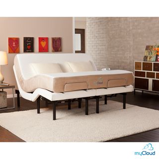 Upton Home Upton Home Mycloud Adjustable Bed California King size With 10 inch Gel Infused Memory Foam Mattress Black?? Size California King