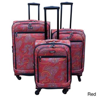 Kemyer Paisley 3 piece Expandable Spinner Luggage Set