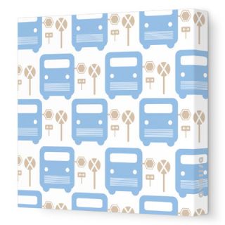 Avalisa Things That Go   Bus Stop Stretched Wall Art Bus Stop