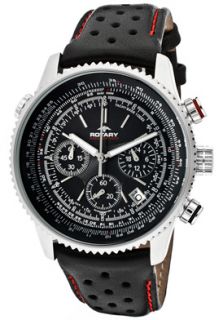 Rotary GS00100/04  Watches,Mens Aquaspeed Chronograph Black Dial Black Genuine Leather, Casual Rotary Quartz Watches