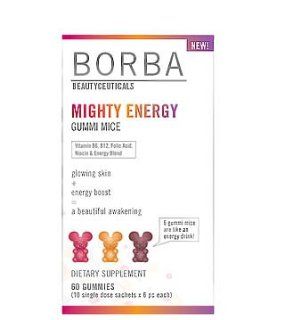 Borba Beautyceuticals Might Energy Gummi Mice 60 Gummies  Energy Drinks  Grocery & Gourmet Food